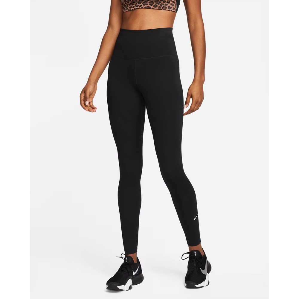 Nike One Womens Mid Rise Full Length Training Leggings Black DD0252-010 Size S